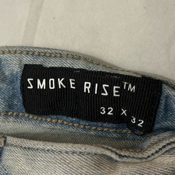 Men’s Smoke rise light blue distressed jeans - Picture 3 of 4